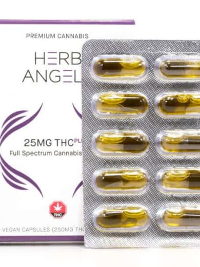 250mg thc plus capsules herb angels
