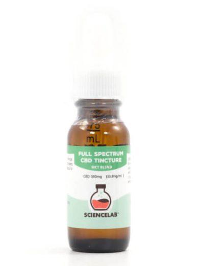 500mg full spectrum cbd tincture science lab