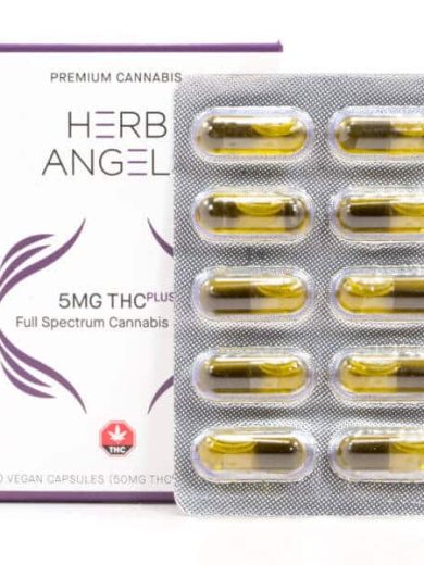 50mg thc plus capsules herb angels