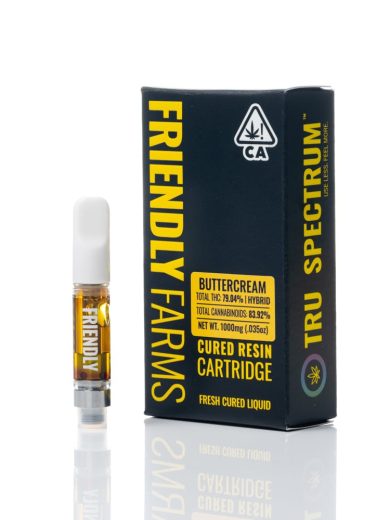 buttercream cured resin friendly farms cartridge