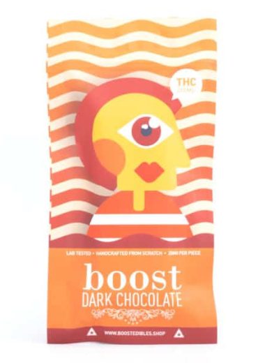 dark chocolate 200mg thc bar boost edibles