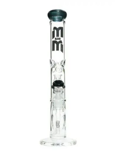 m m tech straight tube ice bong with chandelier perc