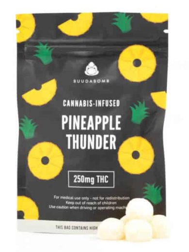 pineapple thunder vegan gummies buudabomb