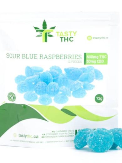 sour blue raspberry tasty thc